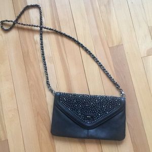 Aldo black spike purse